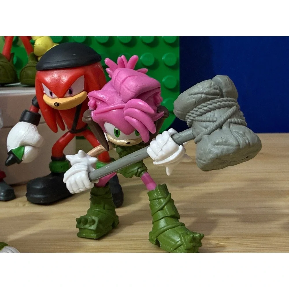 Sonic Prime Action Figure Lot 10pc Netflix Series Sonic Tails Knuckles Amy Rose
